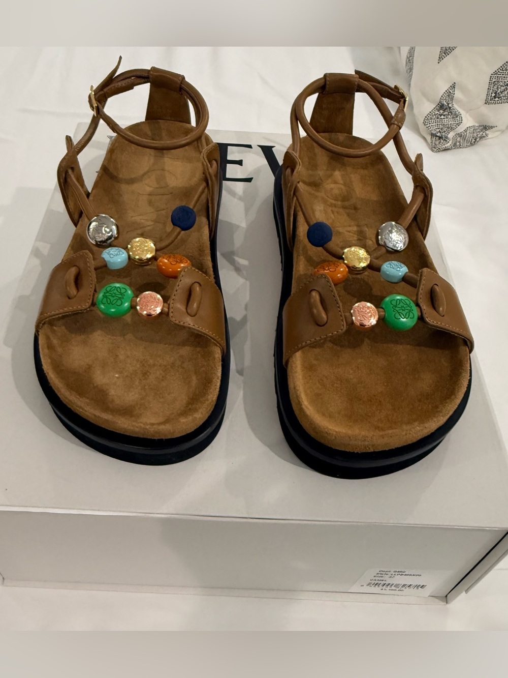 Loewe Pebble Beads Fussbett Sandal - NIB